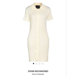 $250(msrp) Designer Mini Dress By John Richmond. Short Sleeve Womens Sz Medium